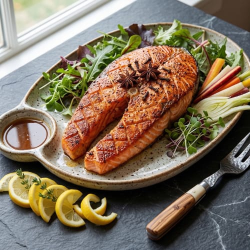 Salmon Steak at SoBha